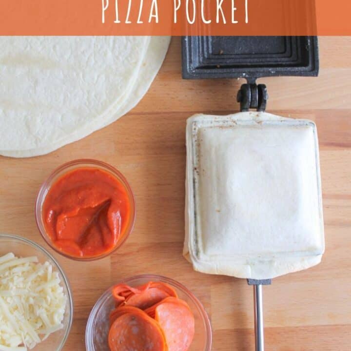 Pie Iron Pizza Pocket