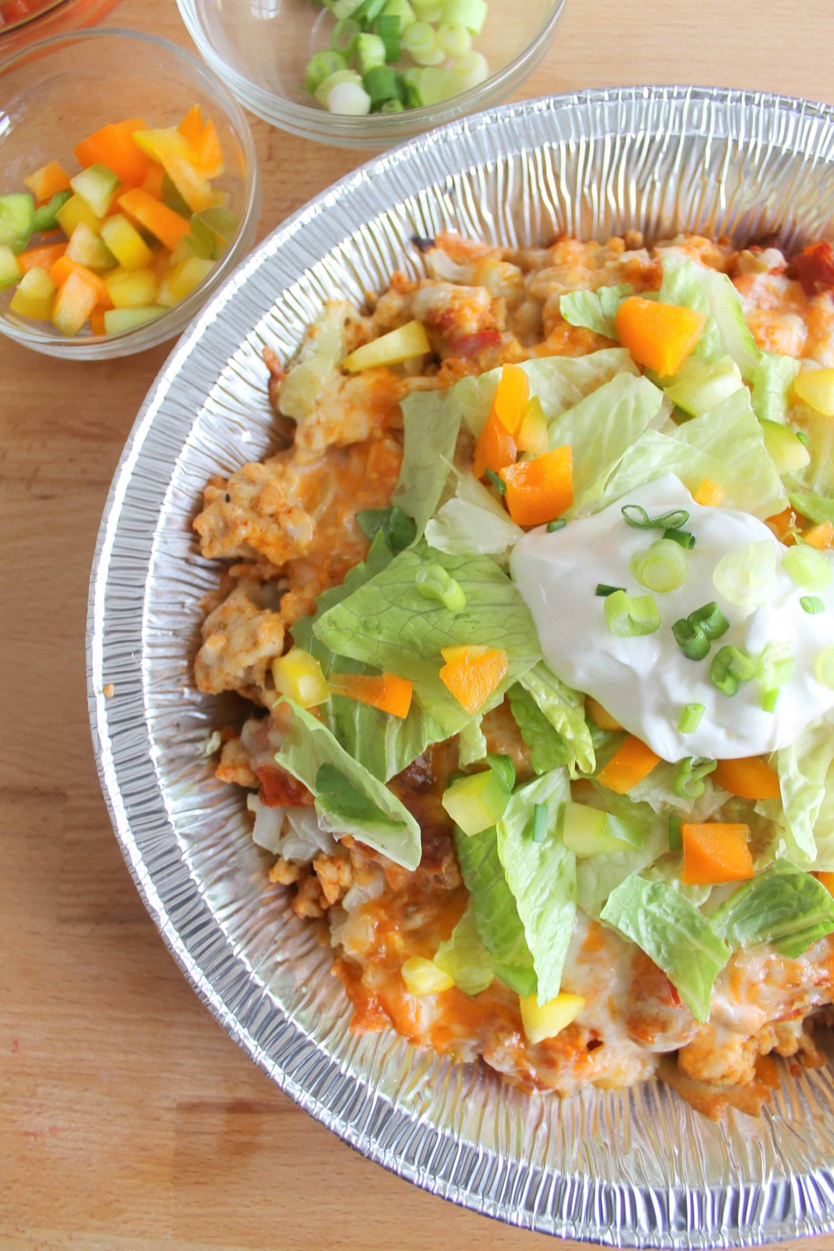 Tinfoil Packet Taco Salad Recipe » Campfire Foodie
