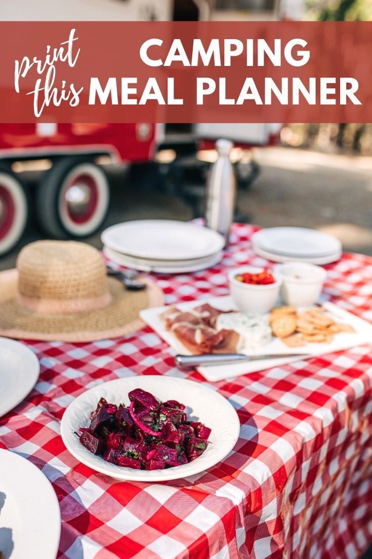 RV Meal Planning Tips + FREE Meal Plan Template