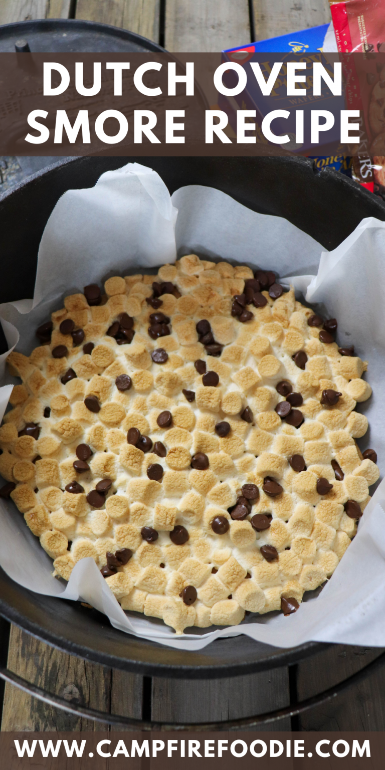 Delicious Dutch Oven Smore Recipe » Campfire Foodie