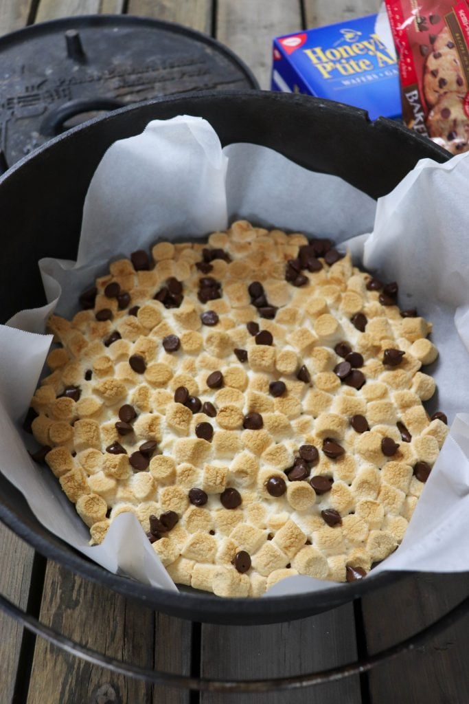 dutch oven smores recipe