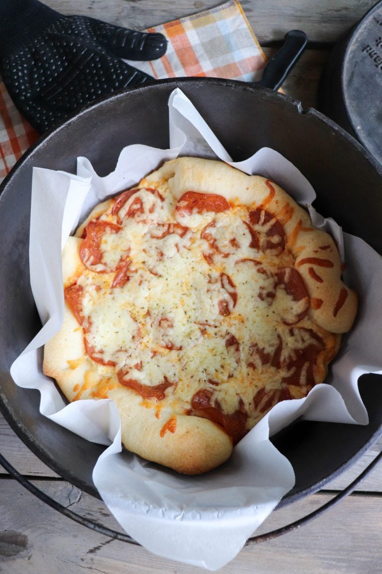 Campfire Dutch Oven Pizza Recipe