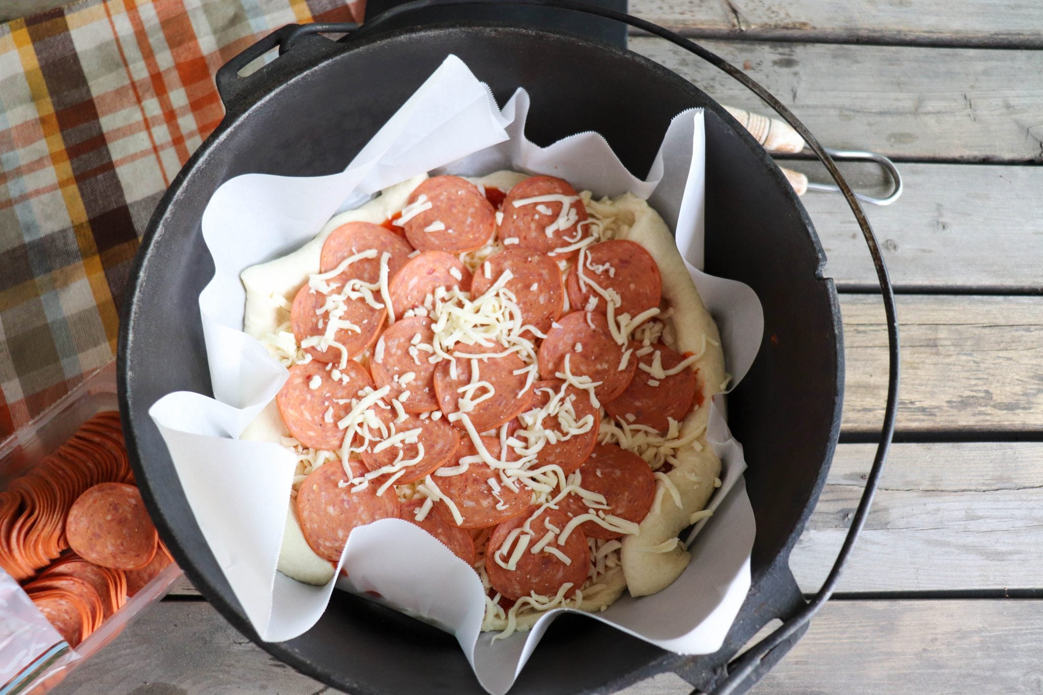 Campfire Dutch Oven Pizza Recipe » Campfire Foodie
