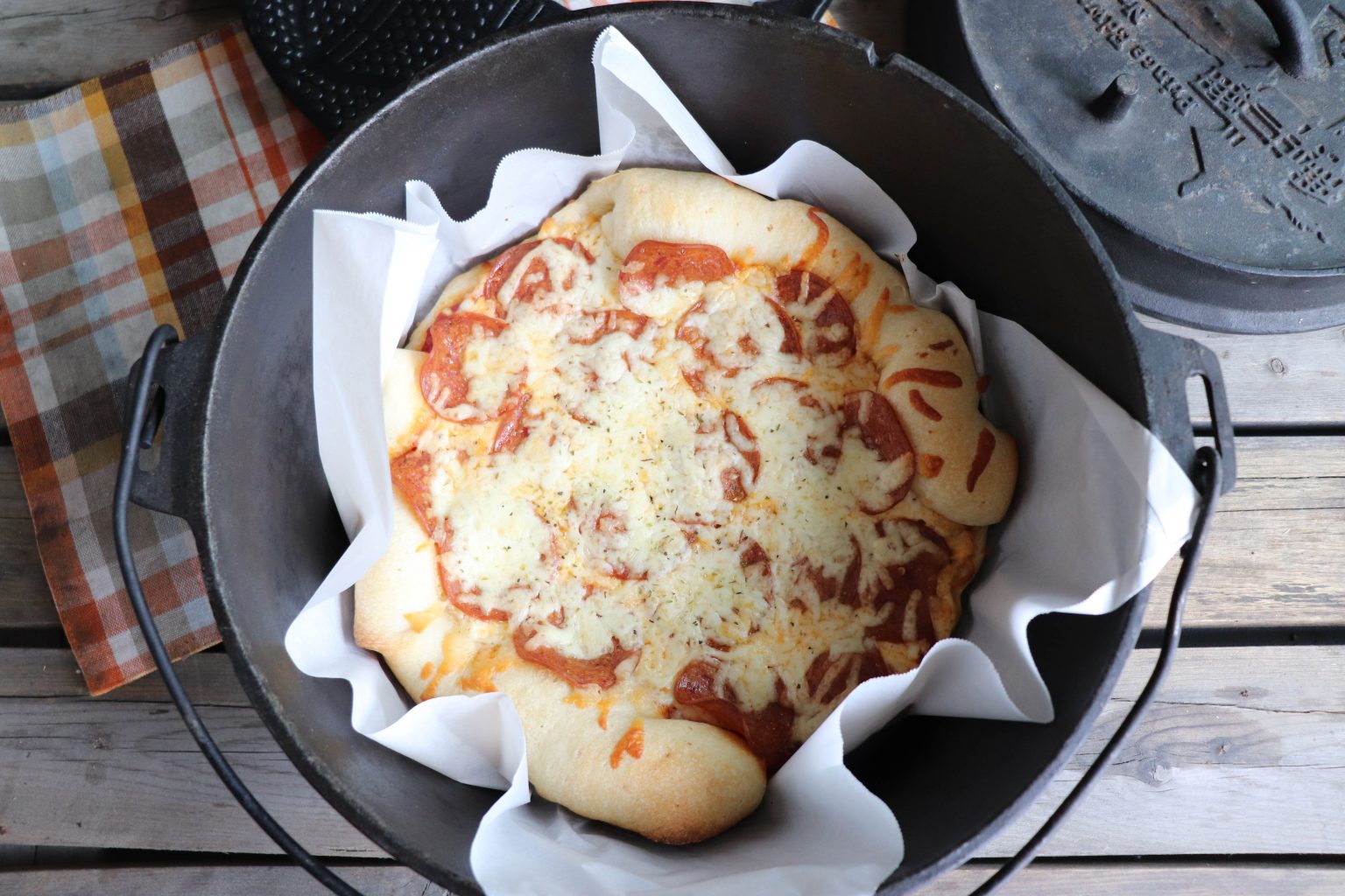 Campfire Dutch Oven Pizza Recipe » Campfire Foodie