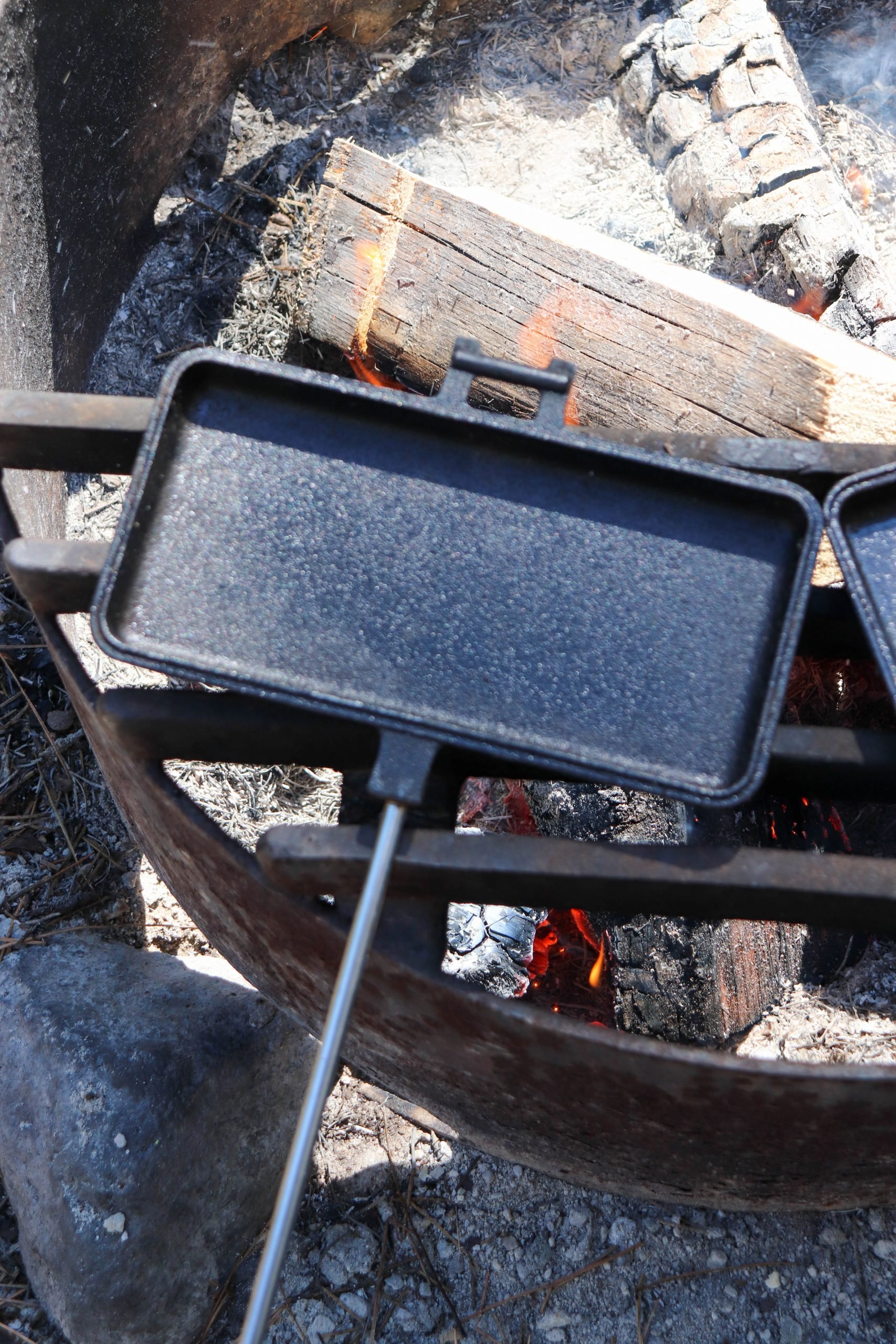 Campfire pie irons hit different. : r/castiron