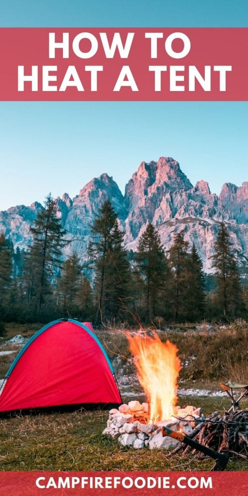 Best way to shop heat a tent