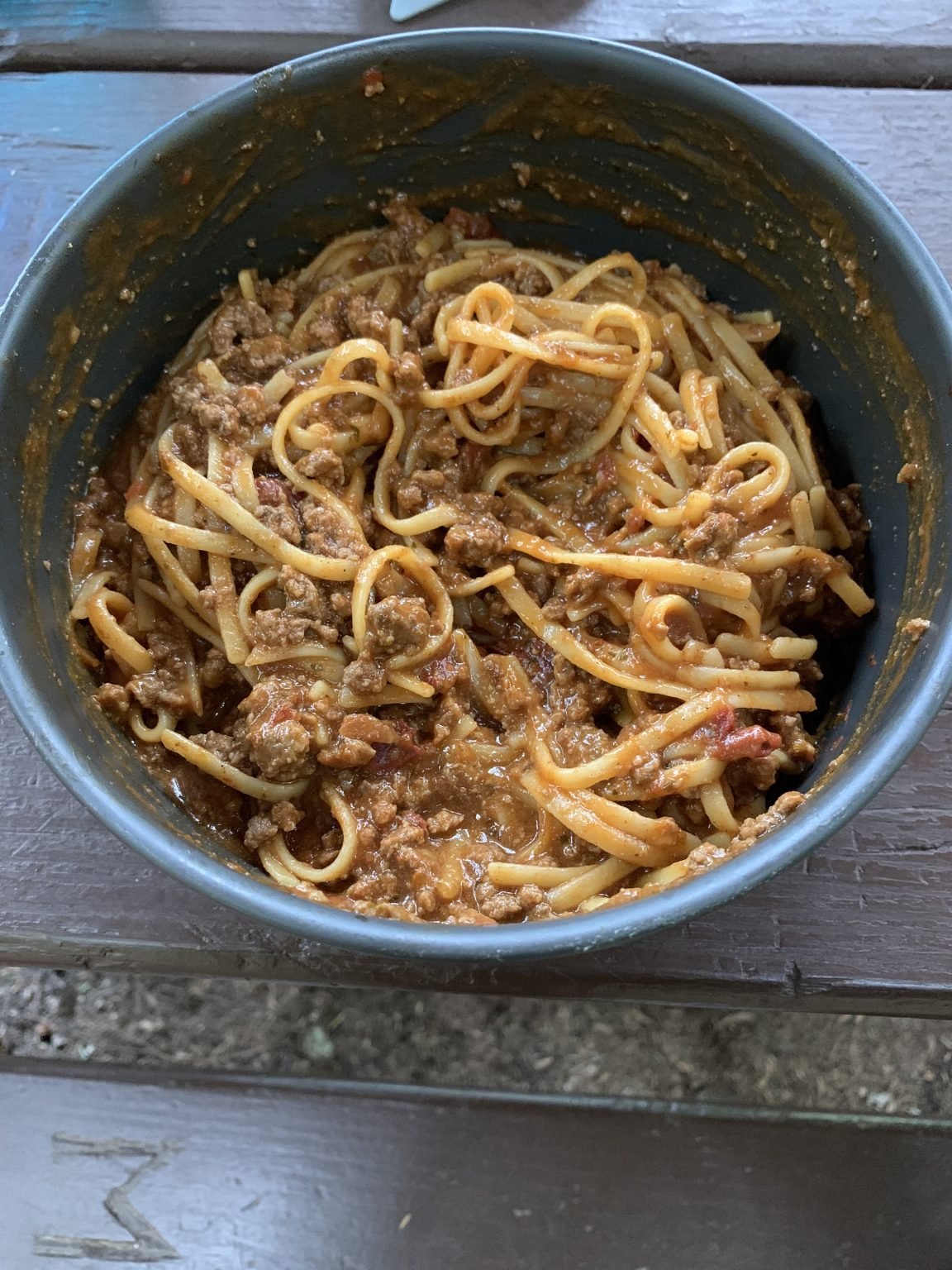 Backpacking Spaghetti Recipe » Campfire Foodie
