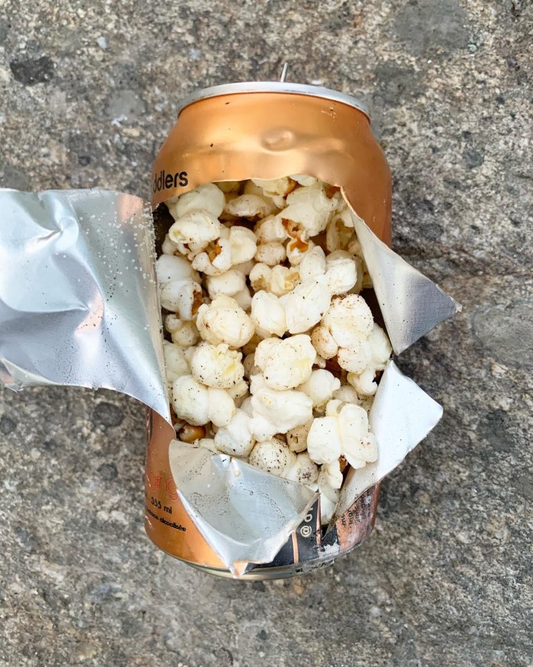 Campfire Popcorn in a Can