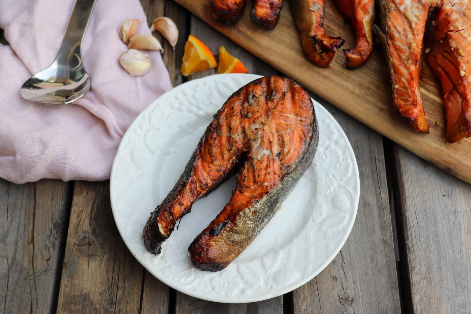 Delicious Grilled Salmon Steaks » Campfire Foodie