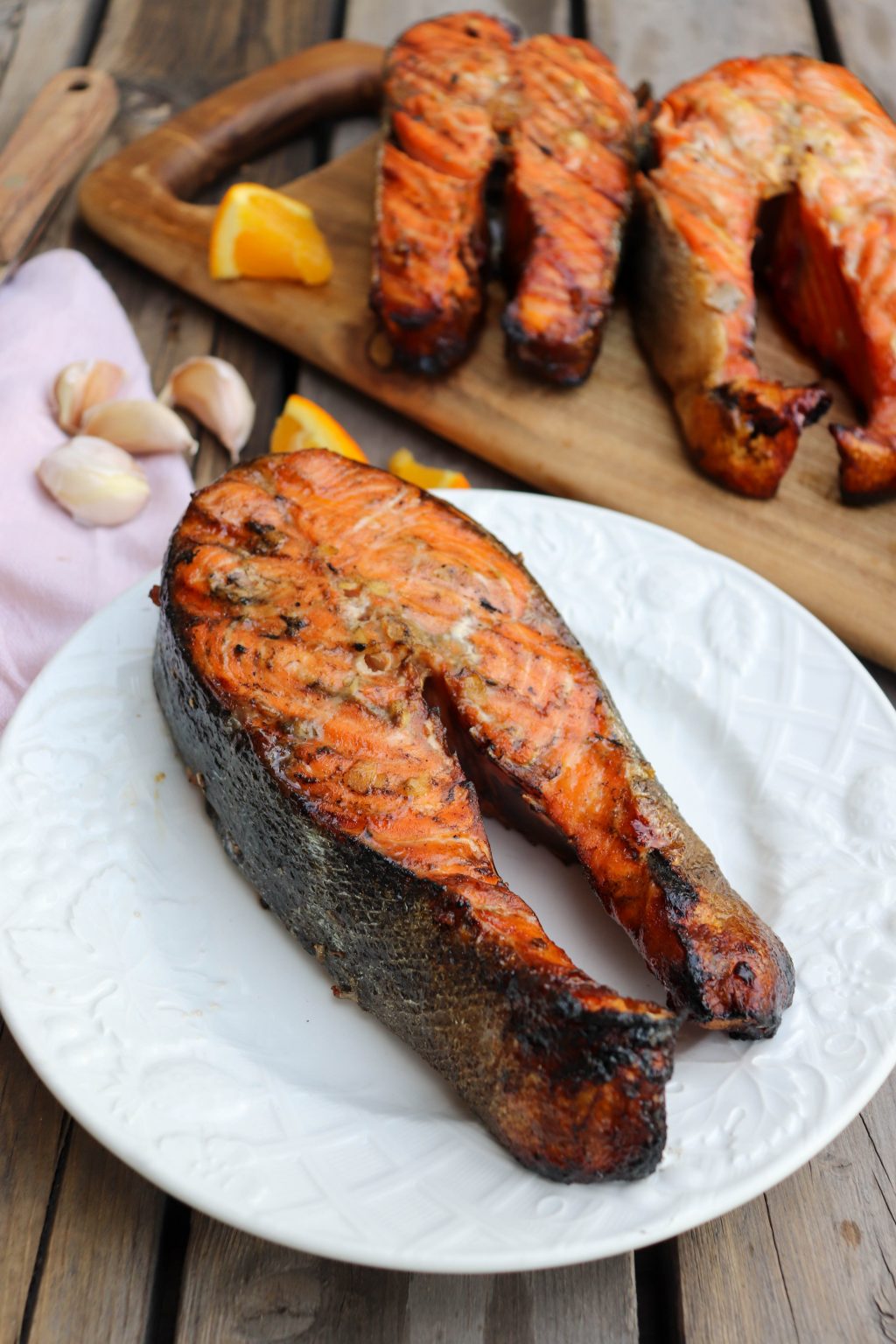 Delicious Grilled Salmon Steaks » Campfire Foodie