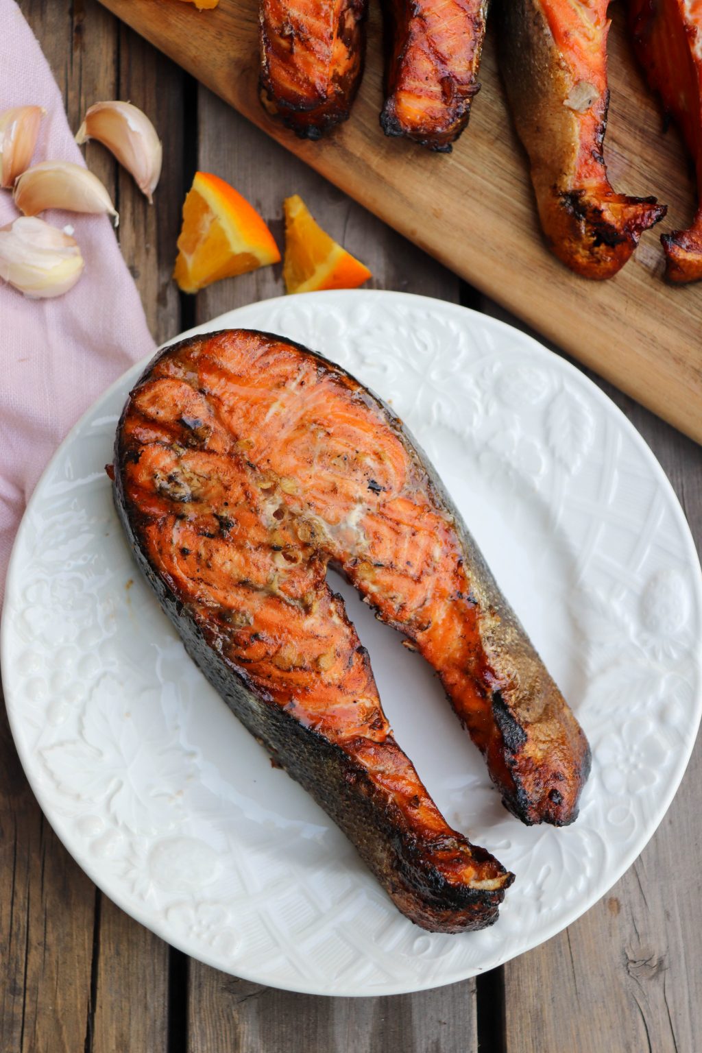 Delicious Grilled Salmon Steaks » Campfire Foodie