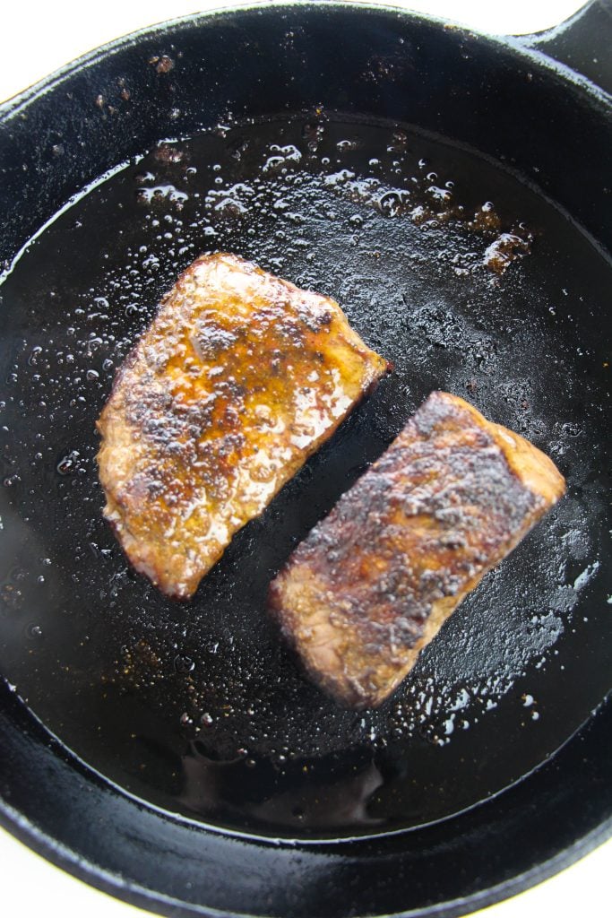Steak Skillet Recipe Process