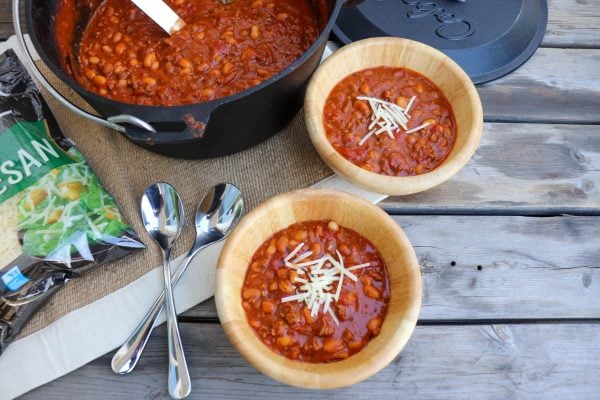 Dutch Oven Chili Recipe » Campfire Foodie