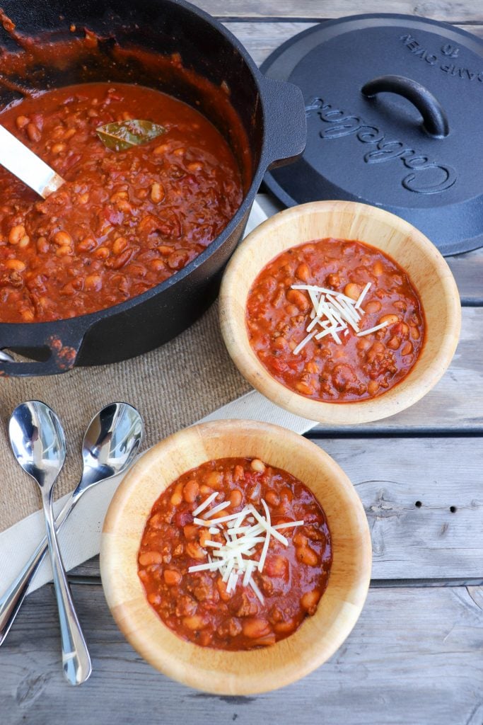 Cast Iron Dutch Oven Chili