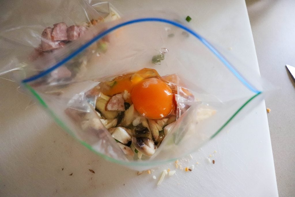 Camping Breakfast in the Bag Process