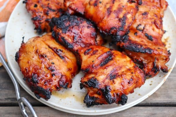 BBQ Chicken Thighs Recipe » Campfire Foodie