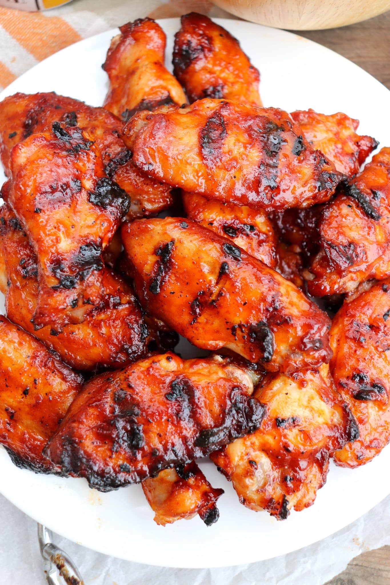 Grilled BBQ Chicken Wings » Campfire Foodie