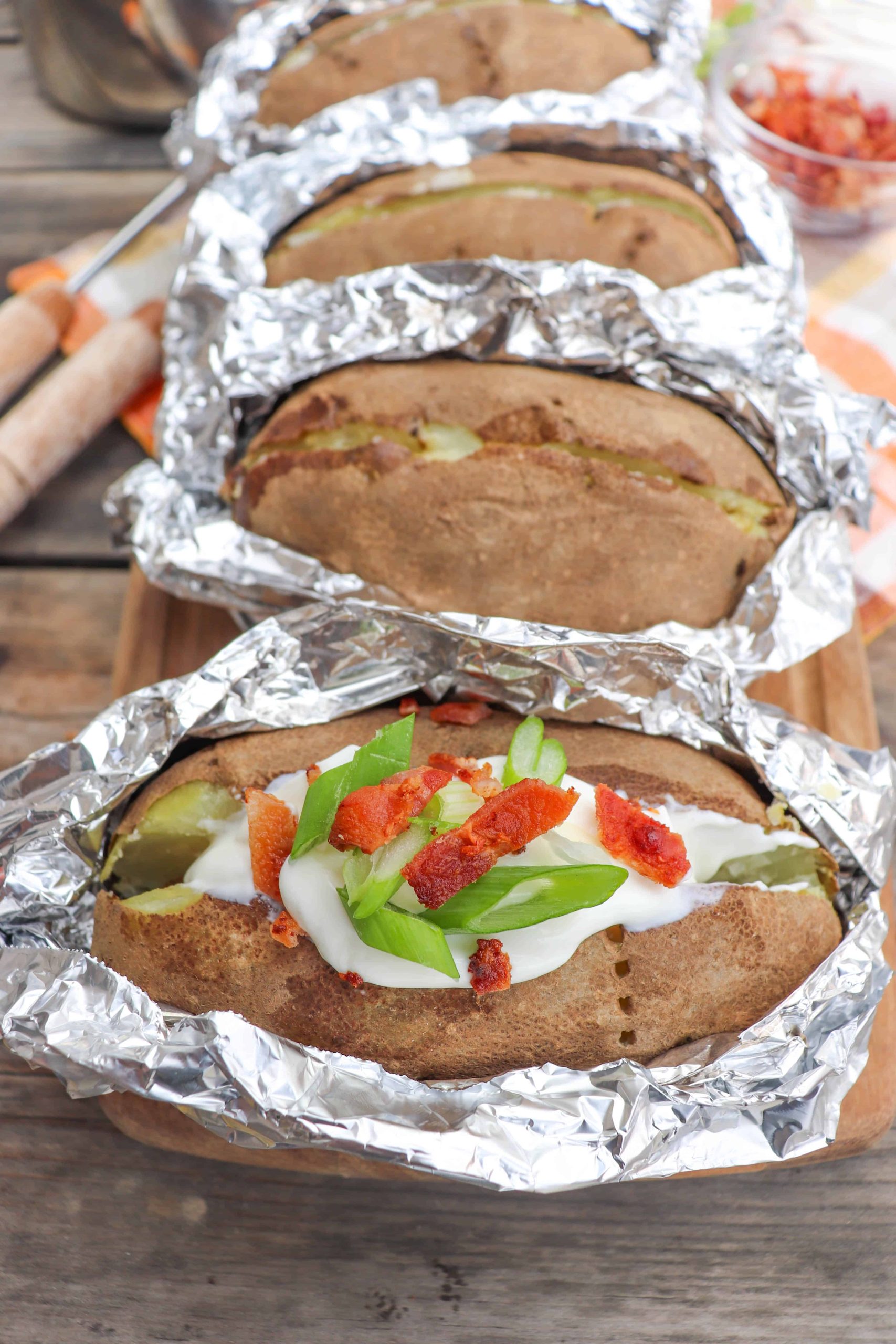 Baked Potatoes in Foil » Campfire Foodie