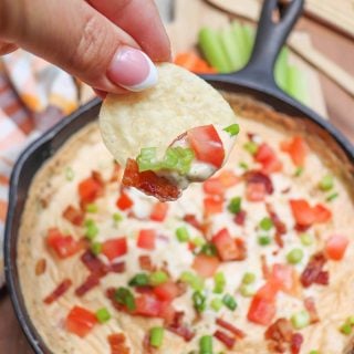 Fully Loaded Cheesy Skillet Dip