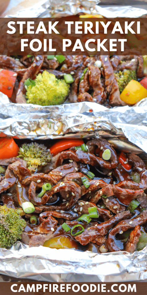 Teriyaki Steak in a foil packet.